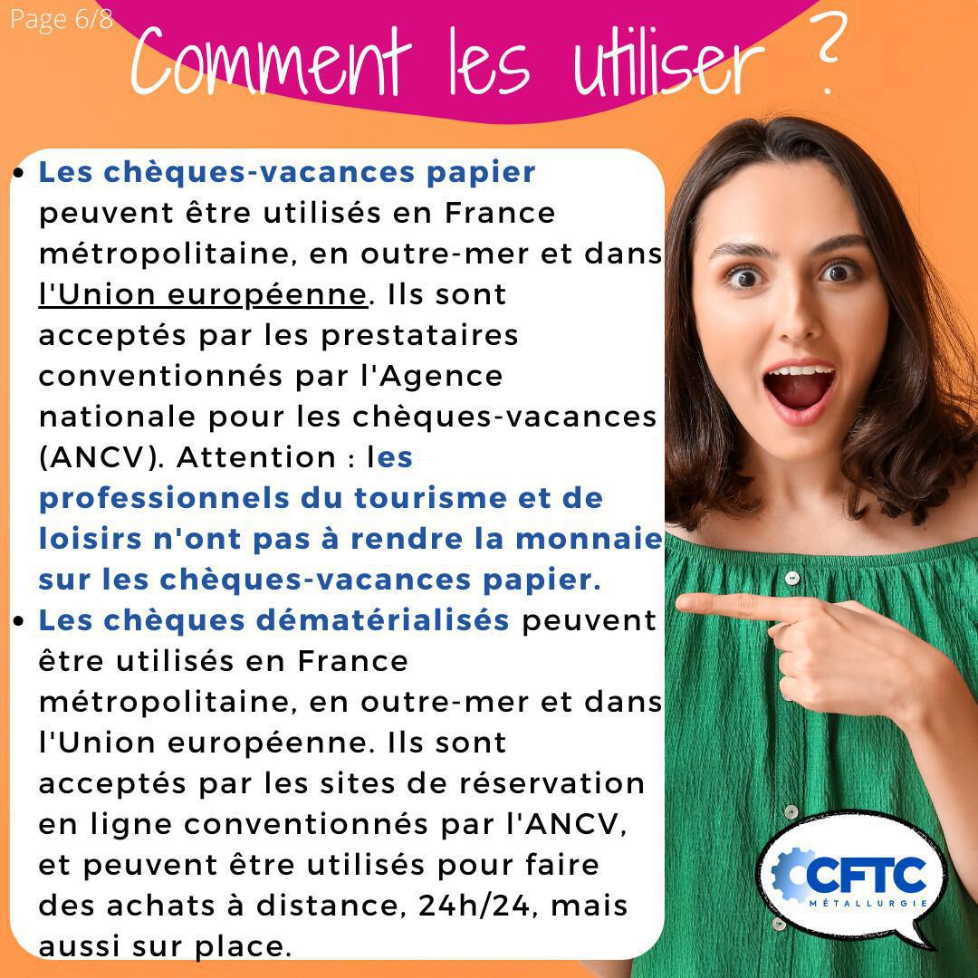 Le chèque vacances Le chèque vacances