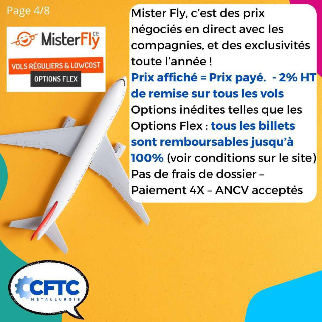 Partenaire voyage : MisterFly CSE