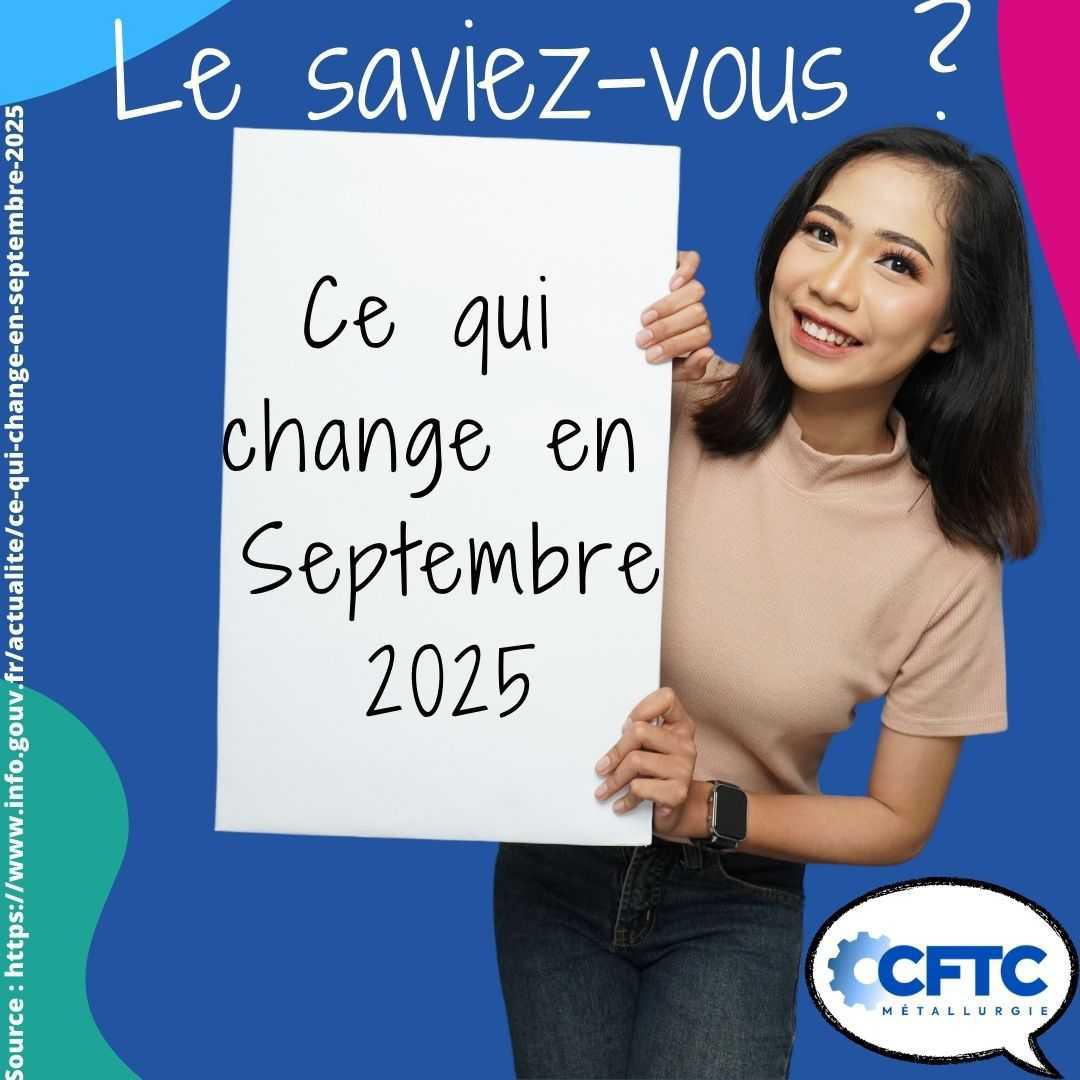 Les changements en septembre