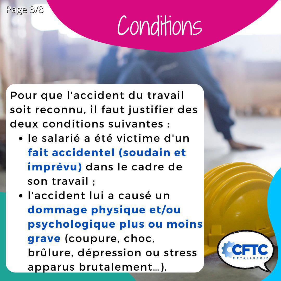 Le saviez-vous ? Accident du travail 🚑🤒