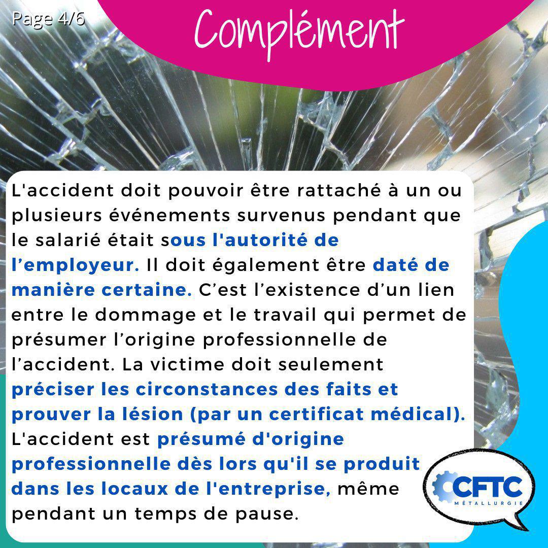 Le saviez-vous ? Accident du travail 🚑🤒
