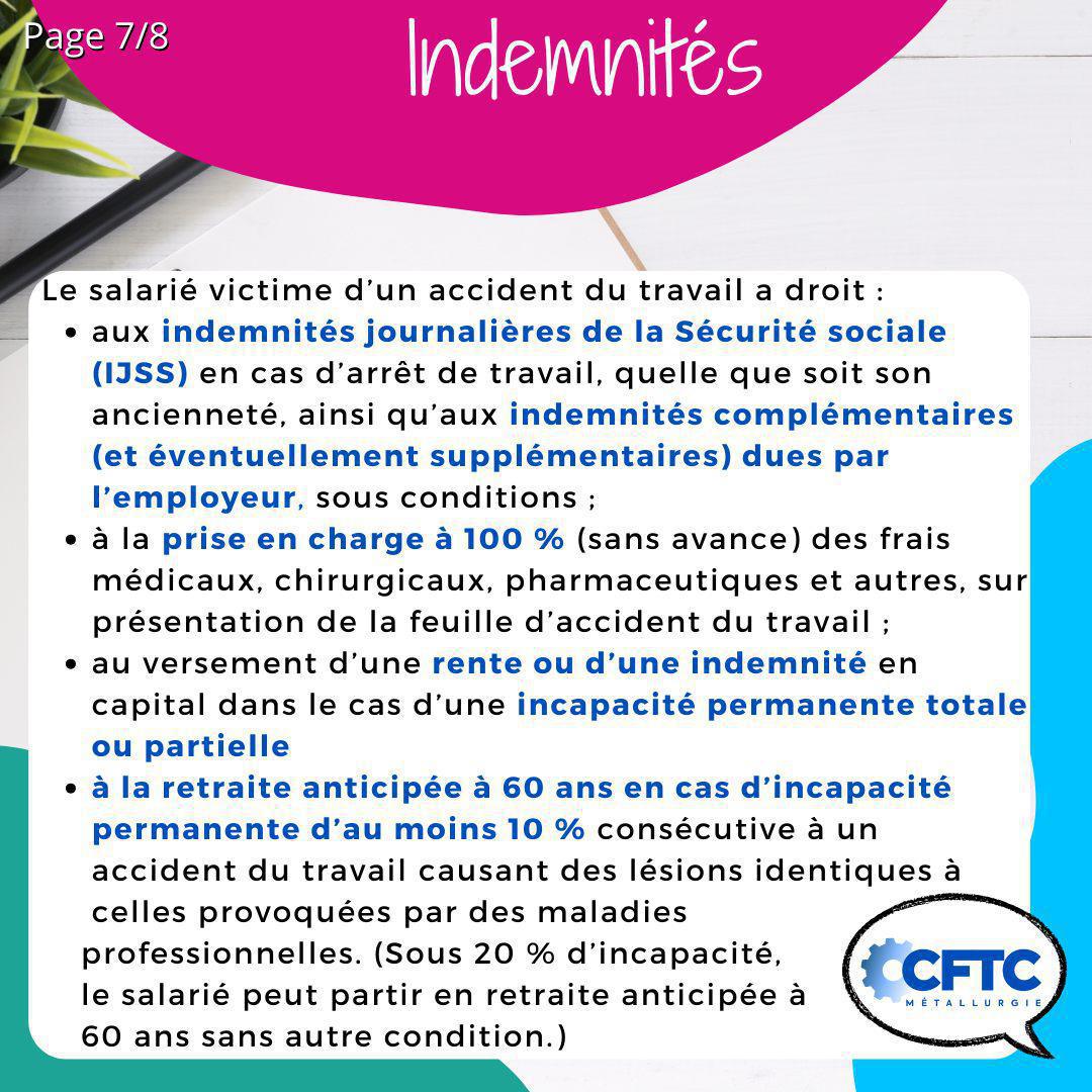 Le saviez-vous ? Accident du travail 🚑🤒
