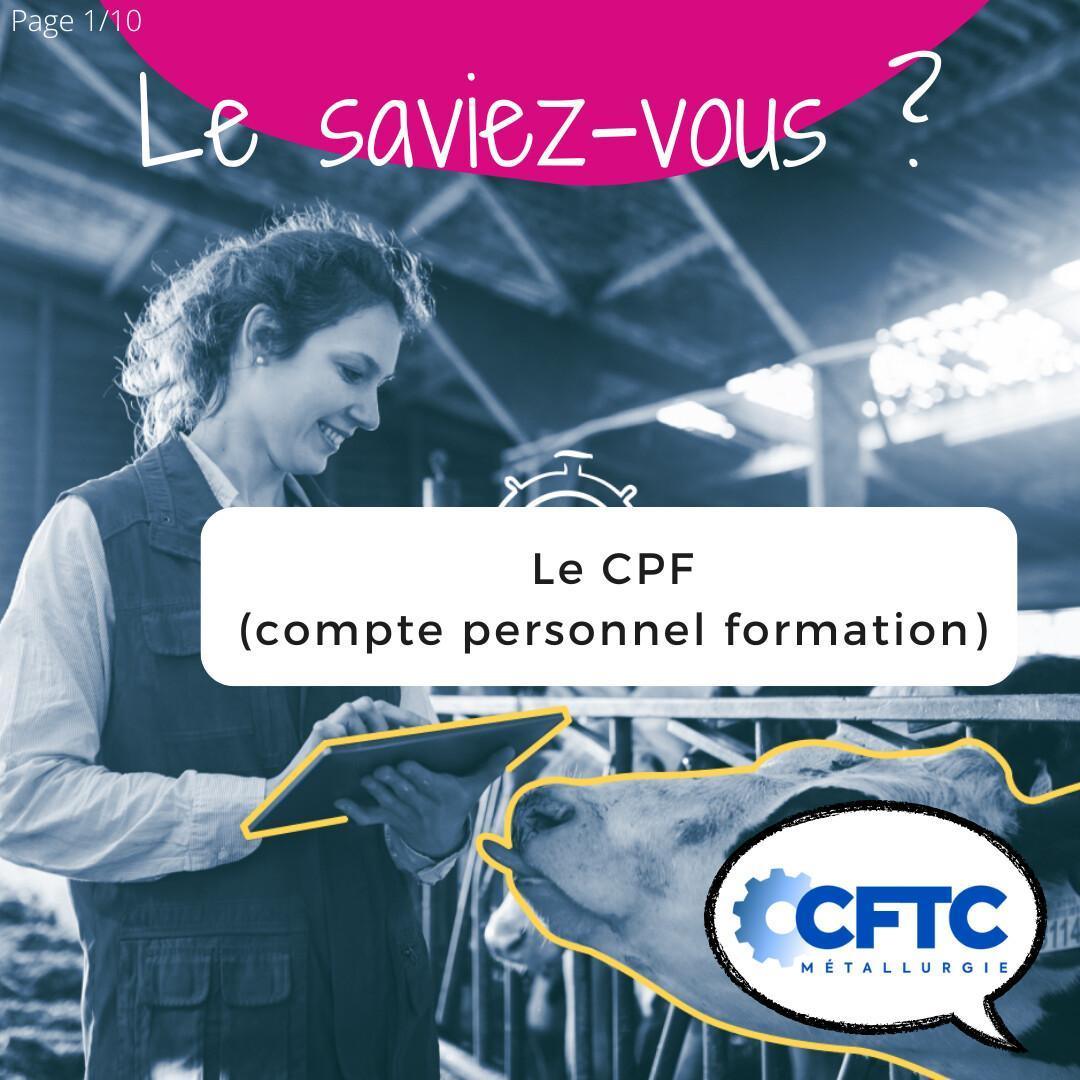 Le CPF (compte personnel de formation)