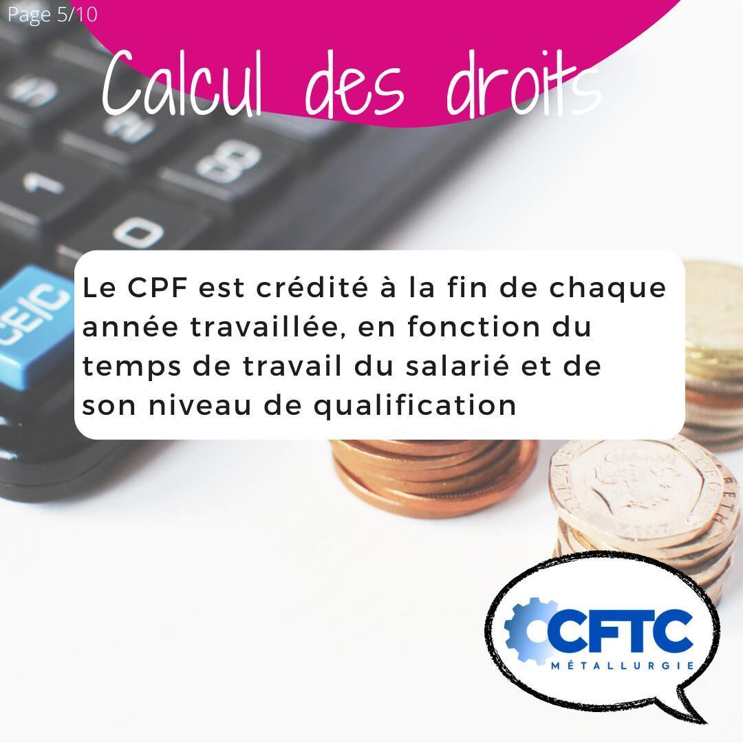 Le CPF (compte personnel de formation)
