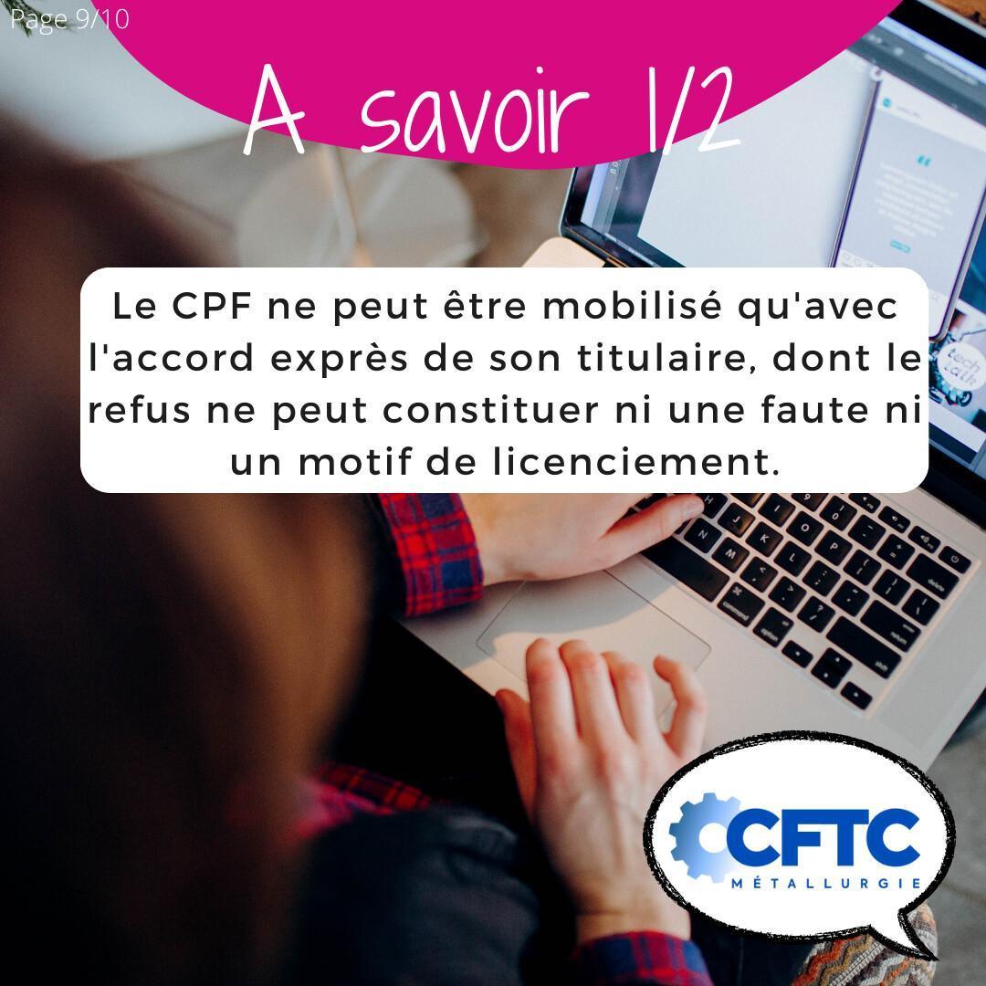 Le CPF (compte personnel de formation)