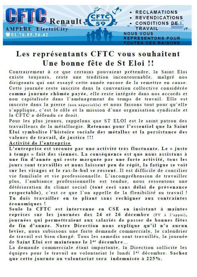 La Saint-Eloi dans le Nord : une journée chômée et payée