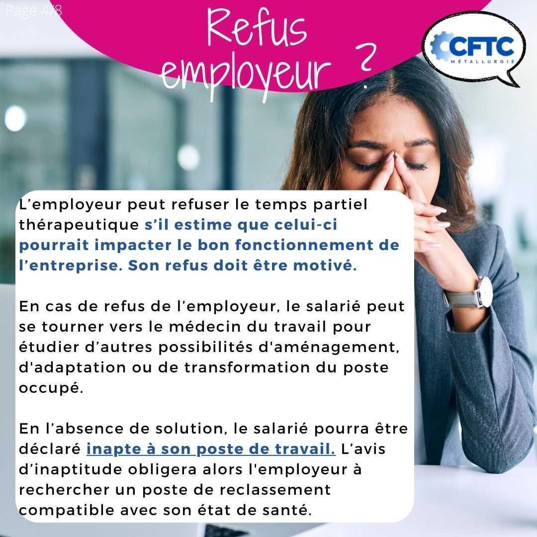 Le temps partiel thérapeutique Le temps partiel thérapeutique