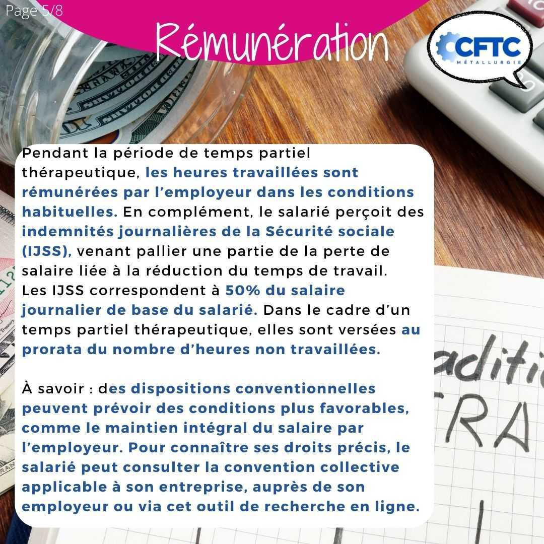 Le temps partiel thérapeutique