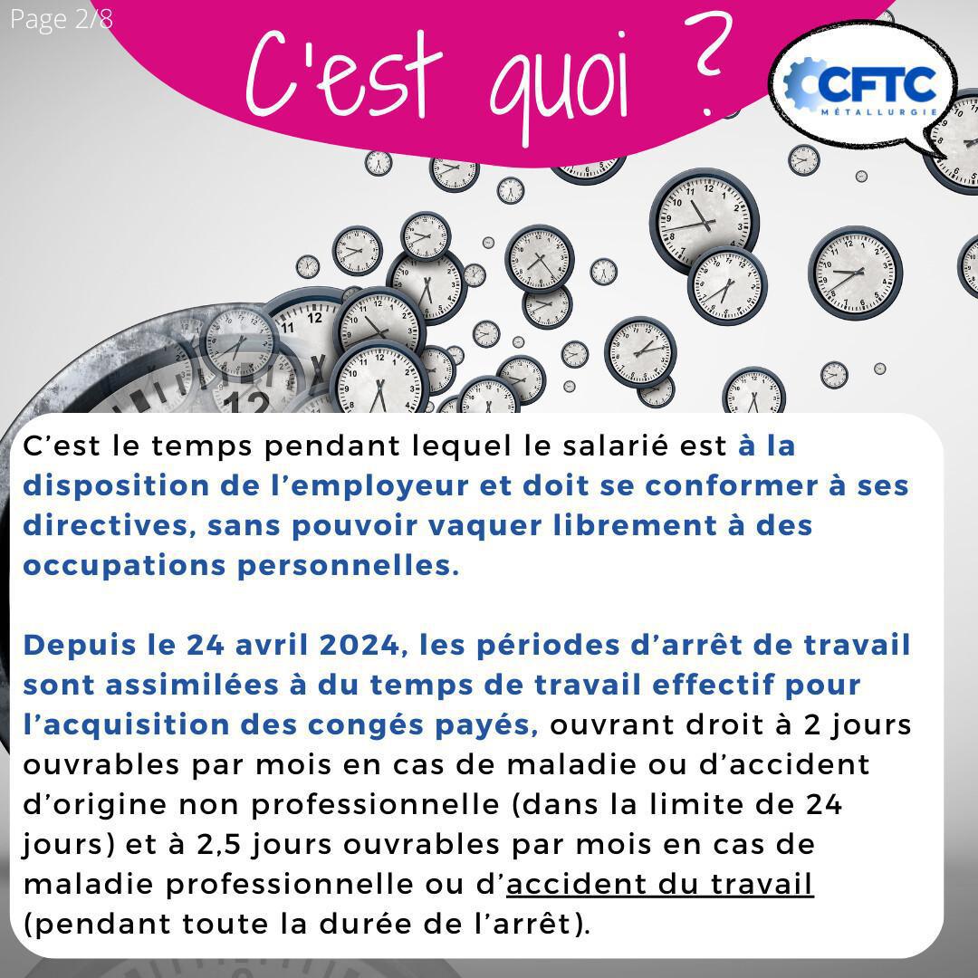 Le temps de travail effectif
