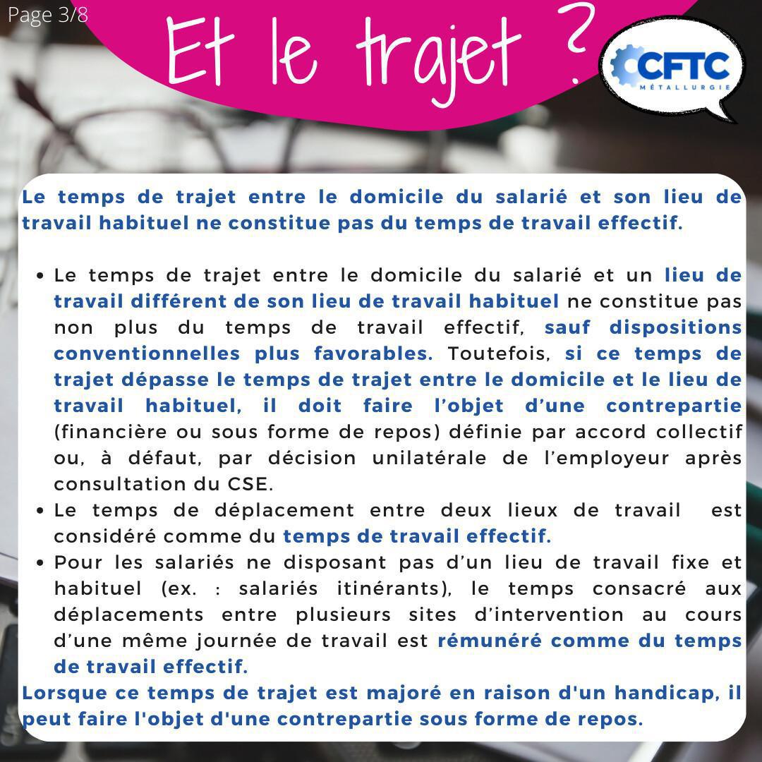 Le temps de travail effectif