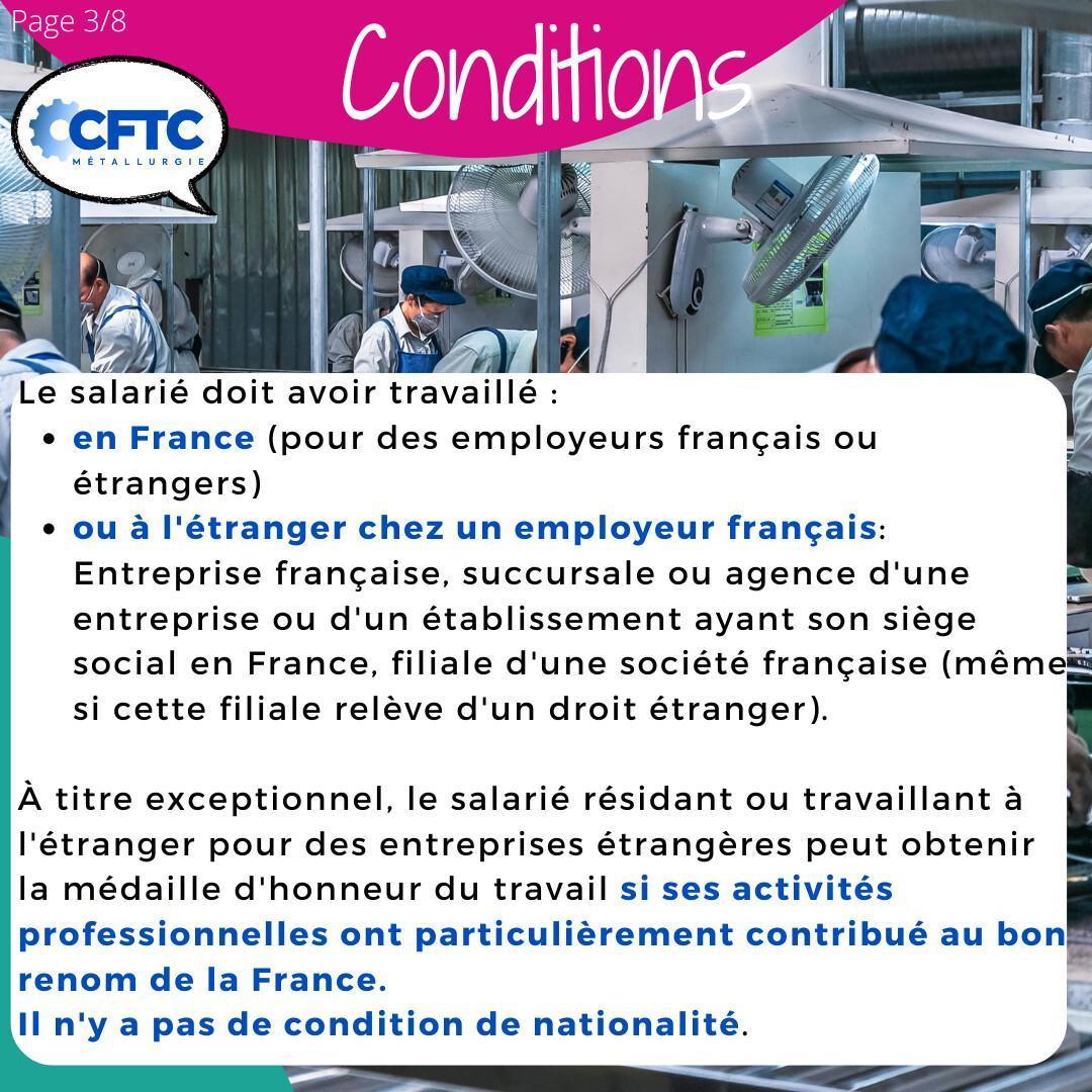 La médaille du travail La médaille du travail