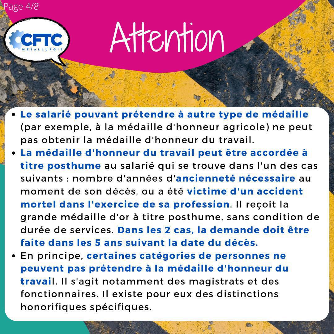 La médaille du travail