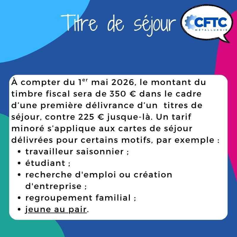 Les changements en mai