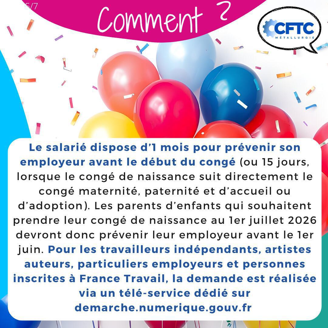 Le nouveau congé de naissance