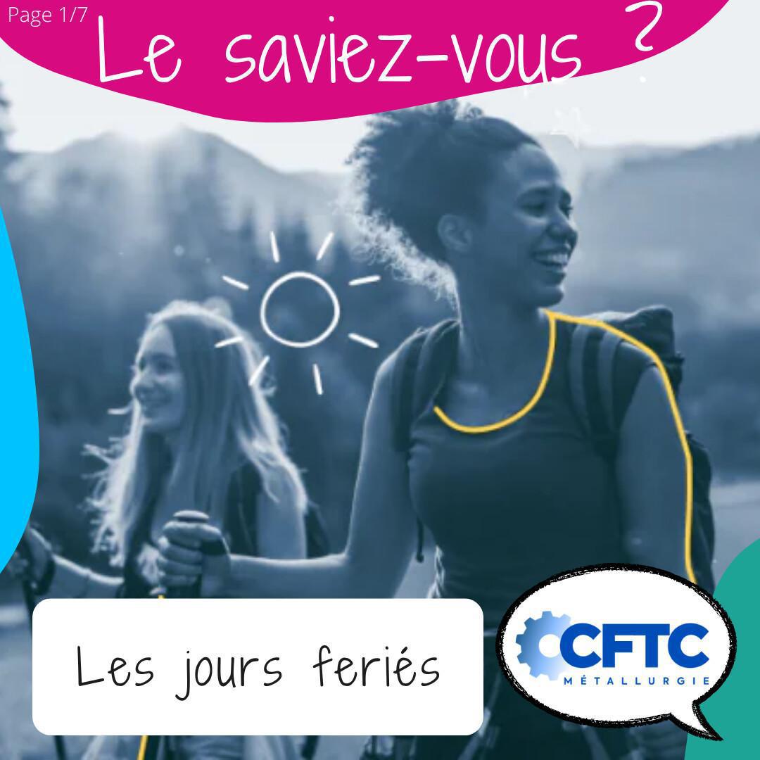 Le saviez-vous ? Les jours fériés