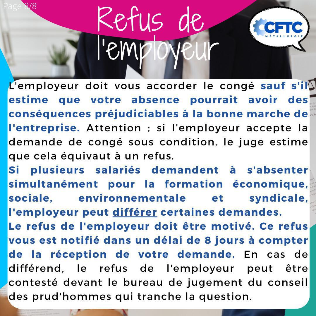 Le CFESES (Congé de formation économique, sociale, environnementale et syndicale)