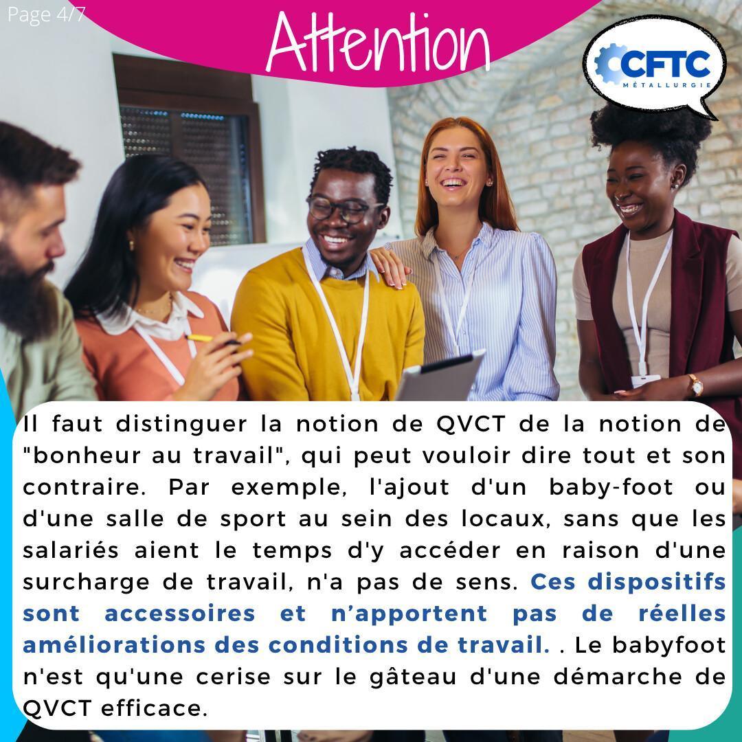 Le saviez-vous ? La QVCT Le saviez-vous ? La QVCT