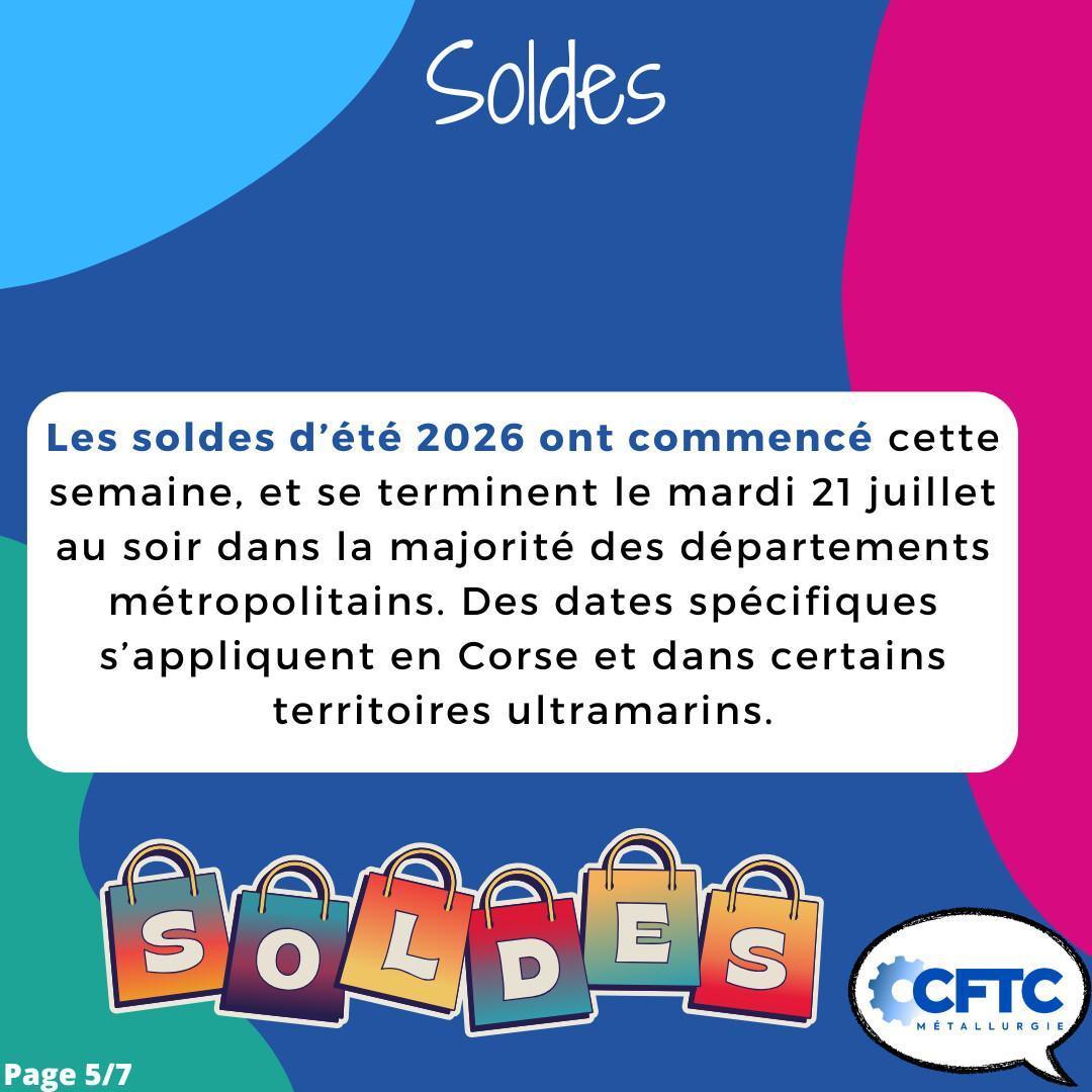 Les changements en juillet