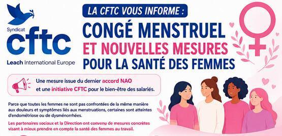 Leach International : La CFTC innove pour la santé des femmes au travail