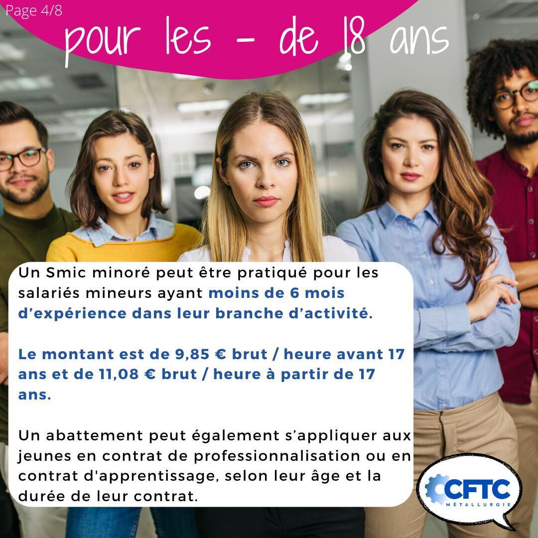 Le SMIC (salaire minimum de croissance)