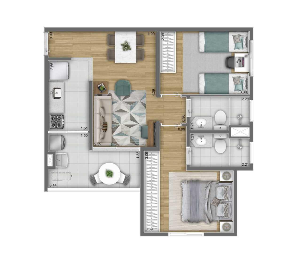 Apartamento em Hortolândia -Happy Condomínio Club - Investe imóvel Apartamento em Hortolândia -Happy Condomínio Club - Investe imóvel