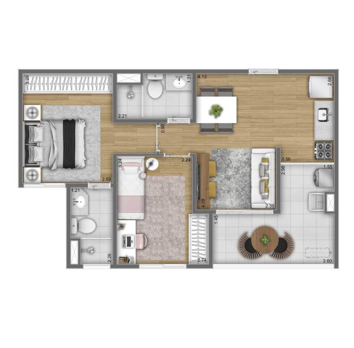 Apartamento em Hortolândia -Happy Condomínio Club - Investe imóvel Apartamento em Hortolândia -Happy Condomínio Club - Investe imóvel