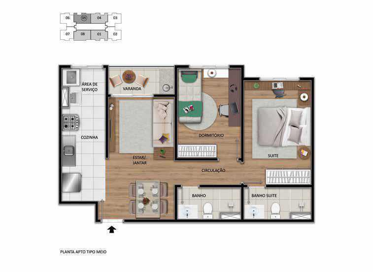 Apartamento em hortolandia - Inside residencial - Hortolandia Apartamento em hortolandia - Inside residencial - Hortolandia