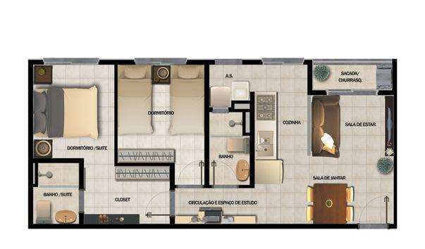 Apartamento em Hortolandia - Acaia - Investe imovel Apartamento em Hortolandia - Acaia - Investe imovel