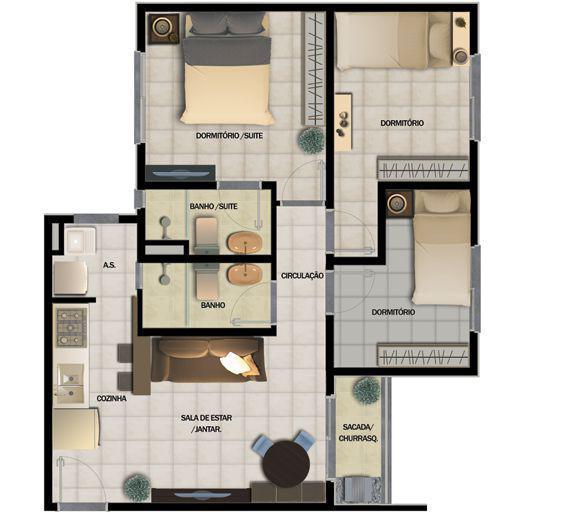 Apartamento em Hortolandia - Acaia - Investe imovel Apartamento em Hortolandia - Acaia - Investe imovel