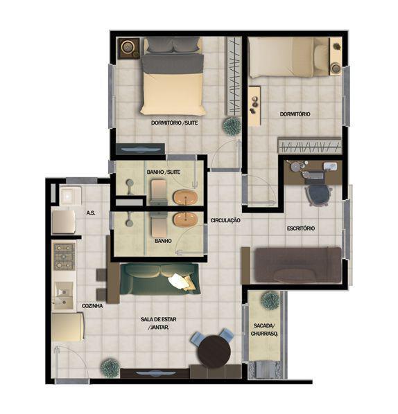 Apartamento em Hortolandia - Acaia - Investe imovel Apartamento em Hortolandia - Acaia - Investe imovel