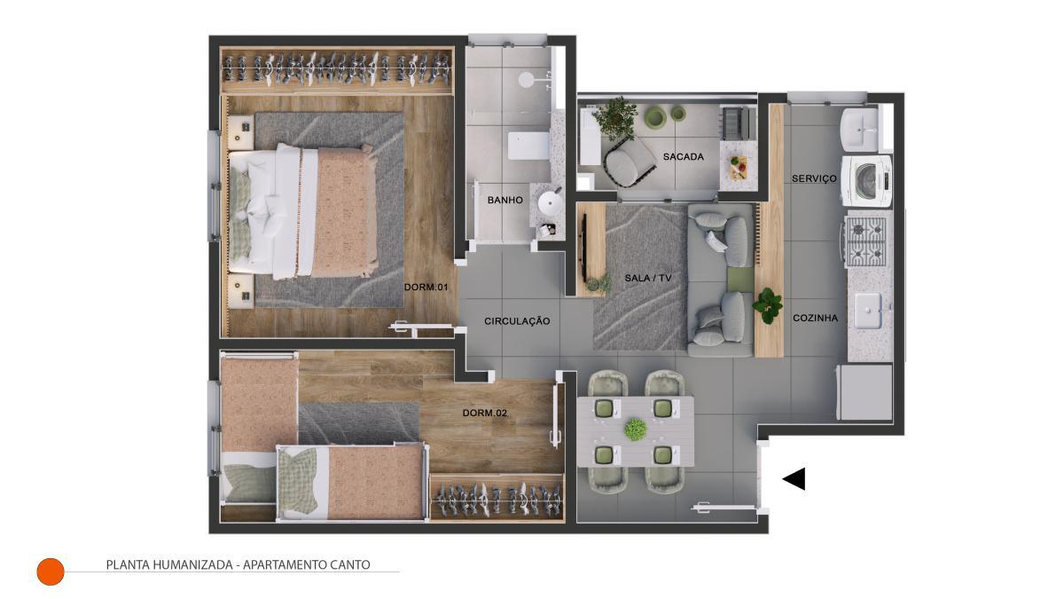 Apartamento em Americana - Pq das Acacias- Investe imovel