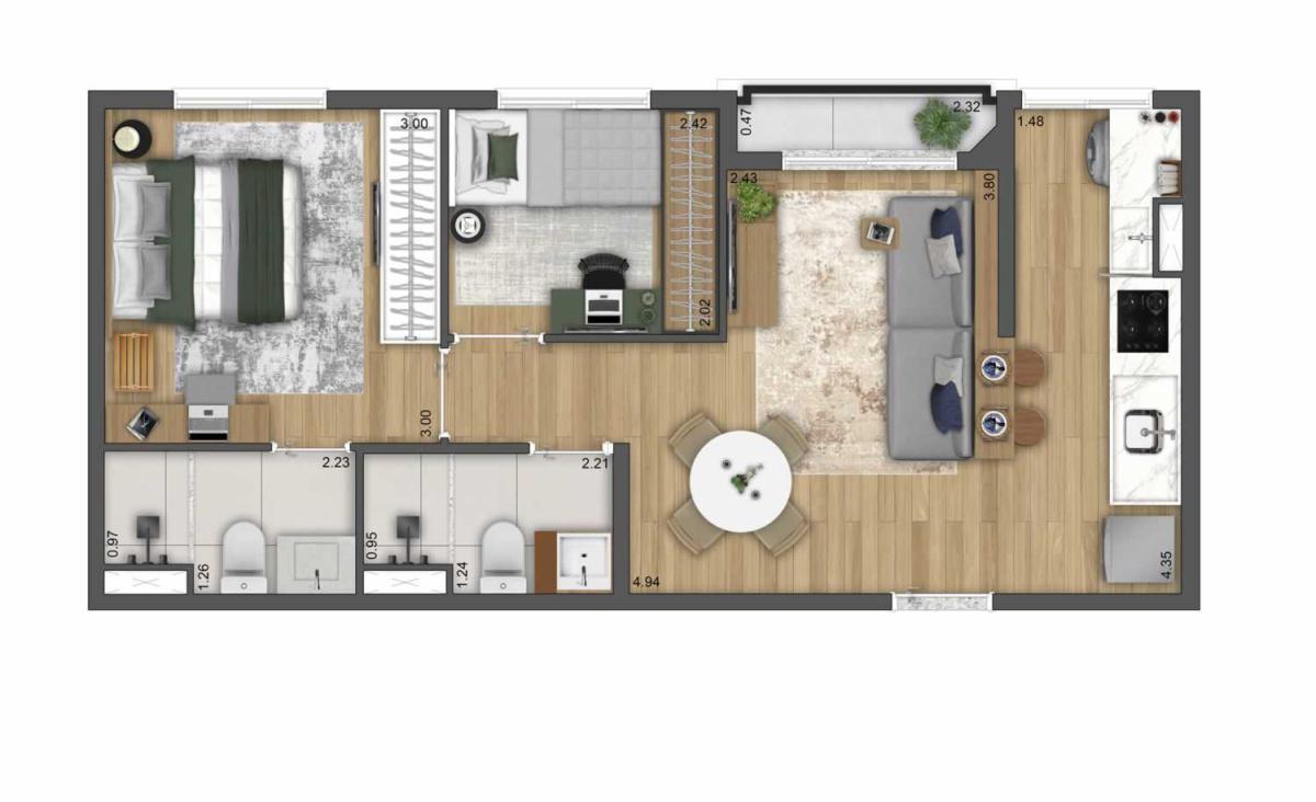 Apartamento em Campinas - Next Residence - 2 Quartos com Suíte na Planta - Investe imovel Apartamento em Campinas - Next Residence - 2 Quartos com Suíte na Planta - Investe imovel