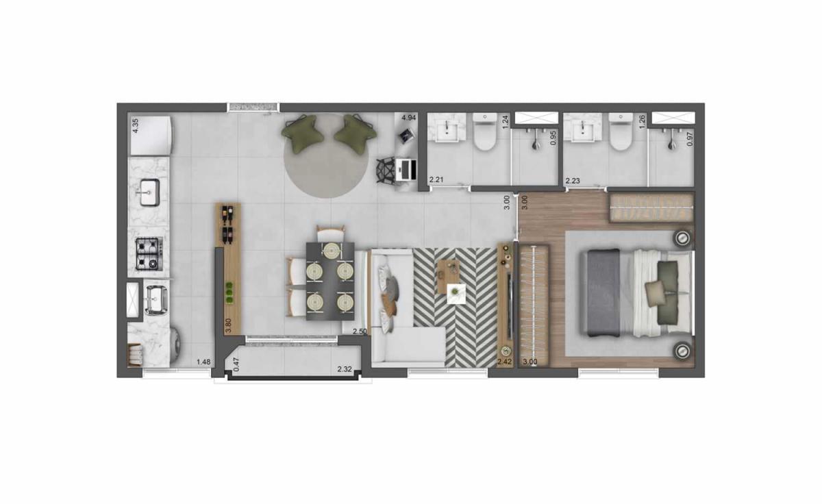 Apartamento em Campinas - Next Residence - 2 Quartos com Suíte na Planta - Investe imovel Apartamento em Campinas - Next Residence - 2 Quartos com Suíte na Planta - Investe imovel