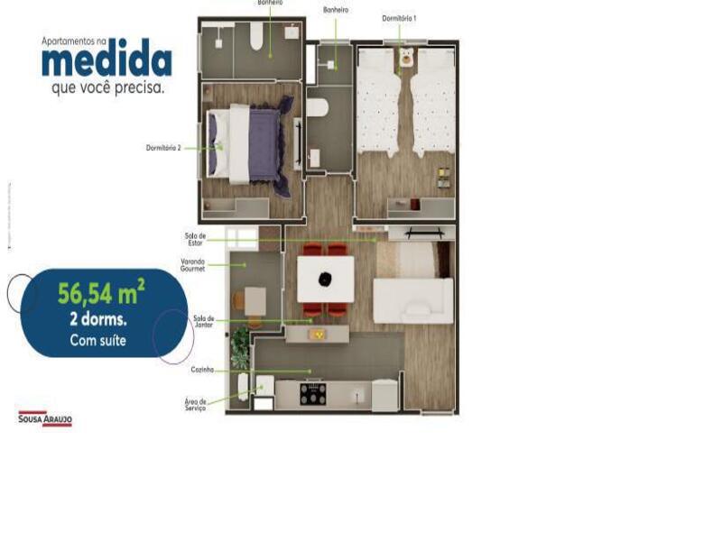 Apartamento em hortolândia - Visage - Investe imovel Apartamento em hortolândia - Visage - Investe imovel