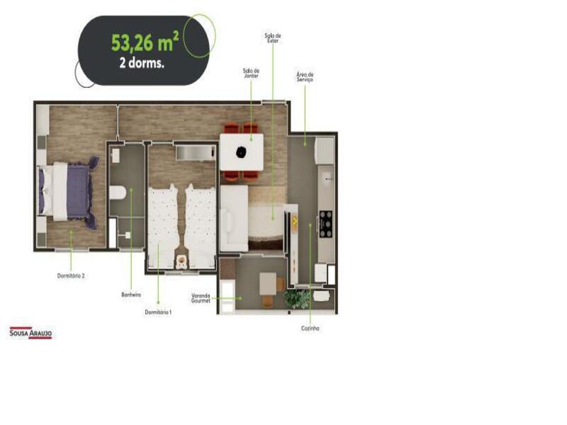 Apartamento em hortolândia - Visage - Investe imovel Apartamento em hortolândia - Visage - Investe imovel
