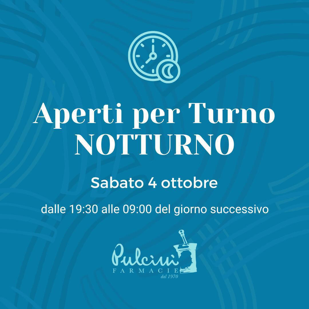 Aperti per turno notturno