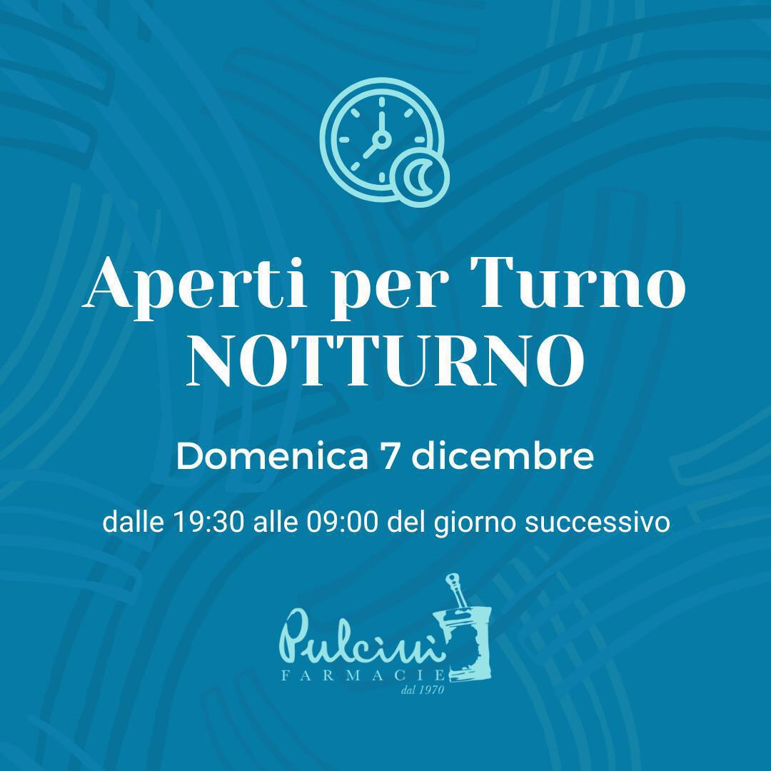 Aperti per turno notturno