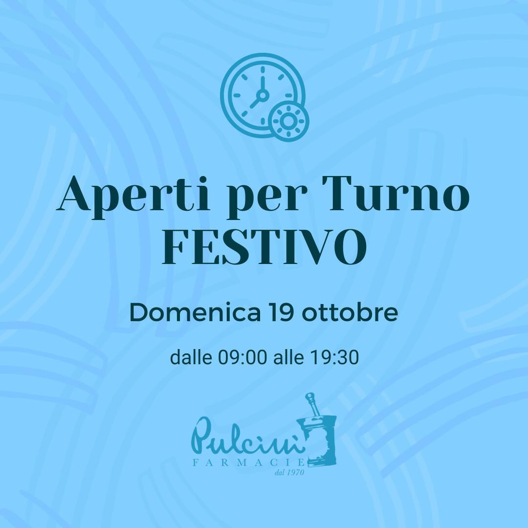 Aperti per turno festivo