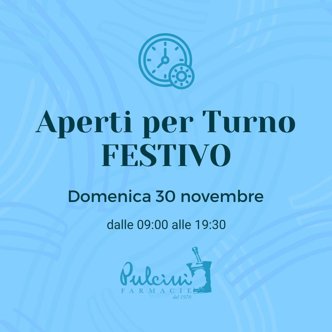 Aperti per turno festivo