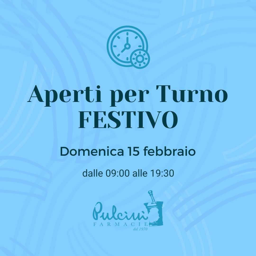 Aperti per turno festivo