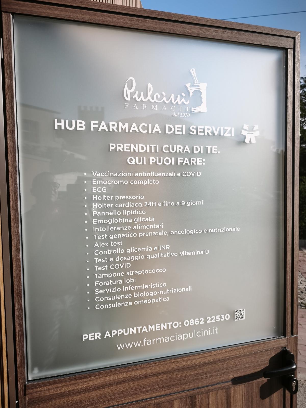 Nasce l'Hub "Farmacia dei Servizi" di Farmacia Pulcini: la salute più vicina a te. 