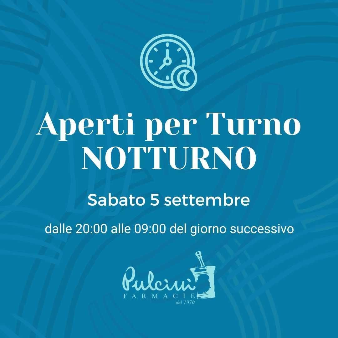 Aperti per turno notturno Aperti per turno notturno