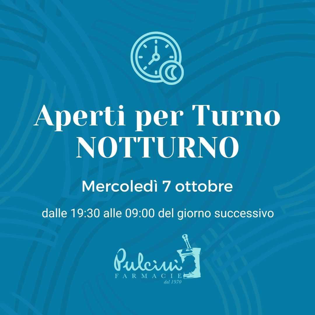 Aperti per turno notturno