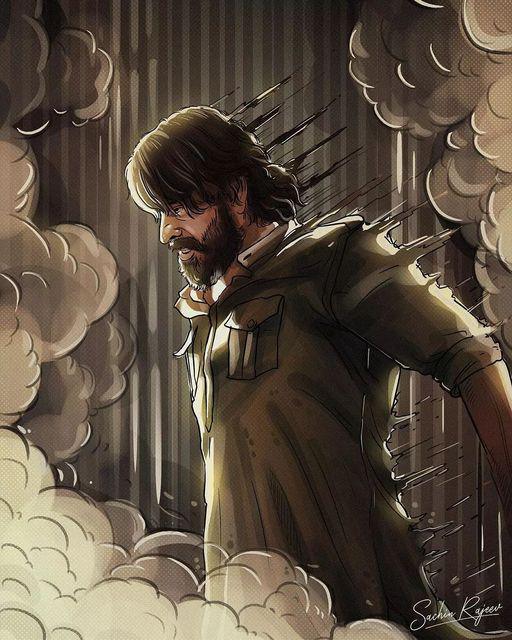 New Work ✍🏻 Bheeshma Ft. Mammootty 💥 Reposted from @sachin.artist