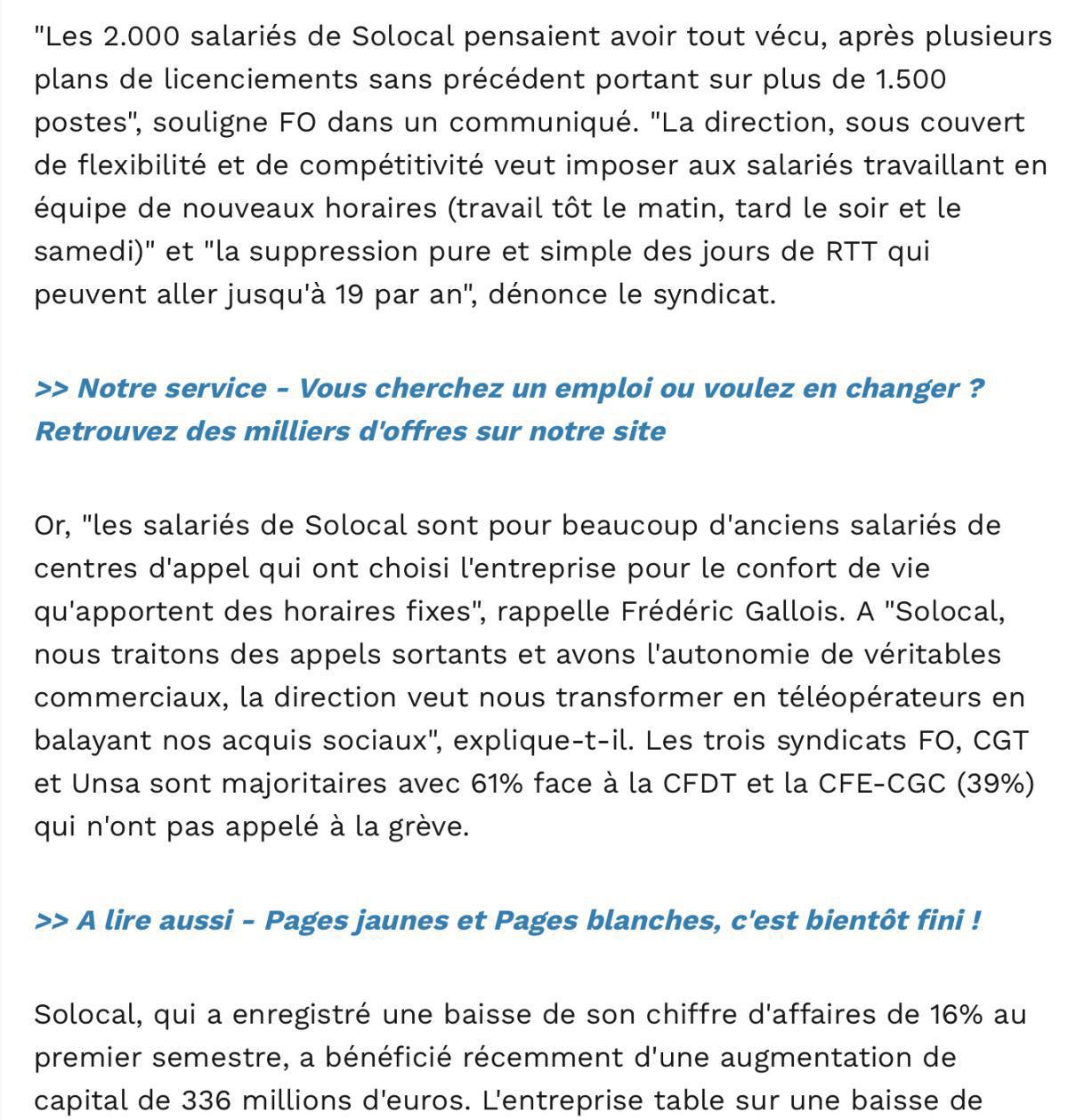 Capital octobre 2020 - Grève pour la préservation de l'accord ARTT