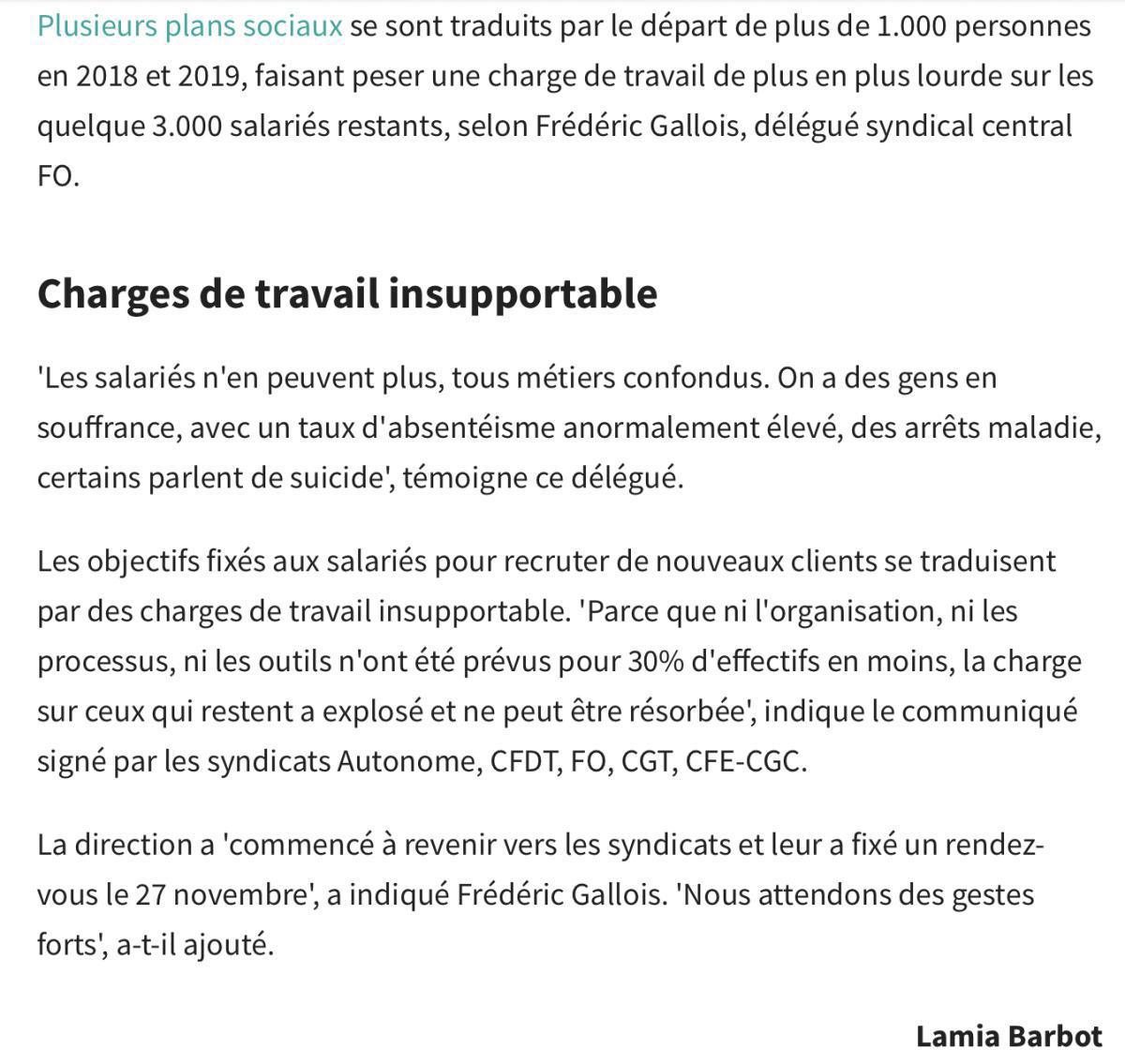 Les Echos novembre 2019 - Le site de Solocal à Boulogne-Billancourt en grève