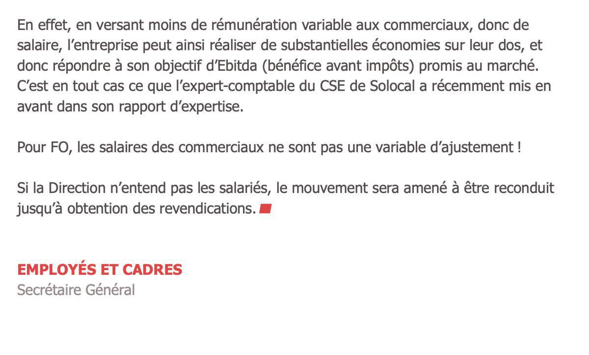 L'InFO Militante janvier 2023 - Salariés mobilisés