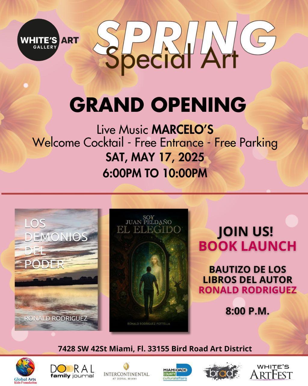 Ronald Rodríguez presenta sus nuevos libros en la inauguración de “Spring Special Art”