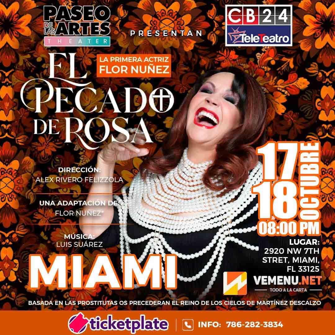 El Pecado de Rosa llega a Miami El Pecado de Rosa llega a Miami