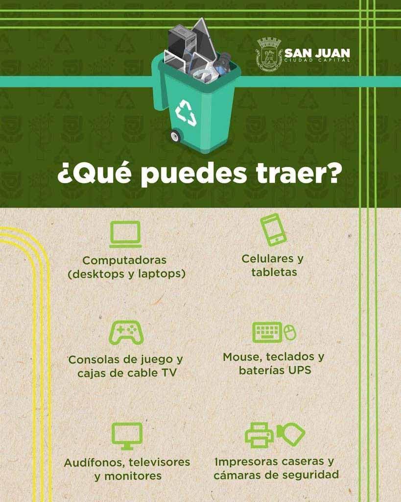 Ciudad de San Juan te invita a su Reciclatón de Electrónicos